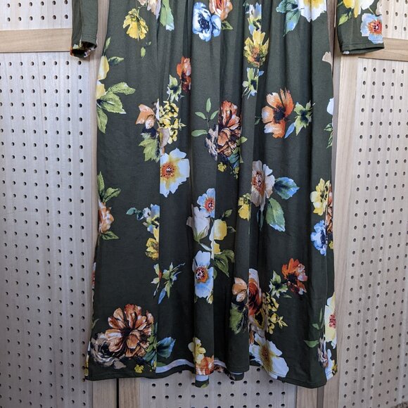 Reborn J floral print dress with pockets! midi length - Picture 4 of 12